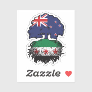 Sticker Racines et couronne de l'arbre symbolique syro-néo