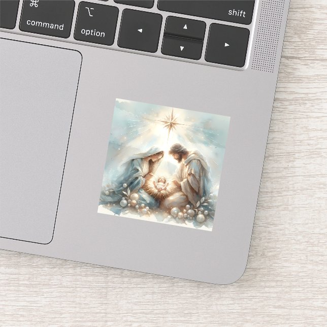 Sticker Radiant Holy Family Nativity Scene (Détail)