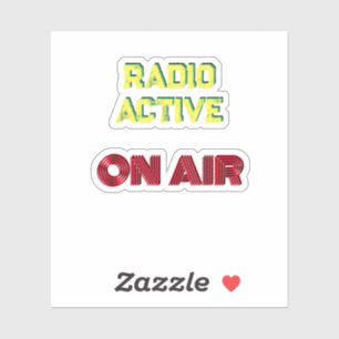 Sticker Radio Actif / En vol