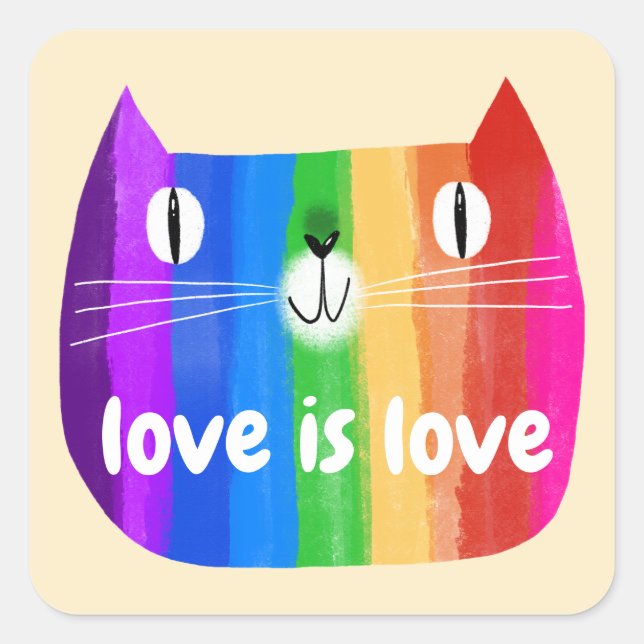 Sticker Rainbow Cat (Devant)