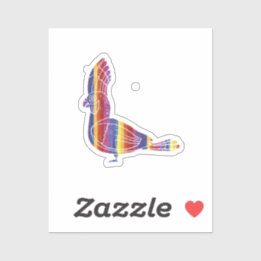 Sticker Rainbow Macaw