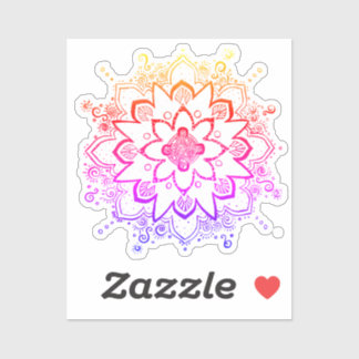 Sticker Rainbow Mandala
