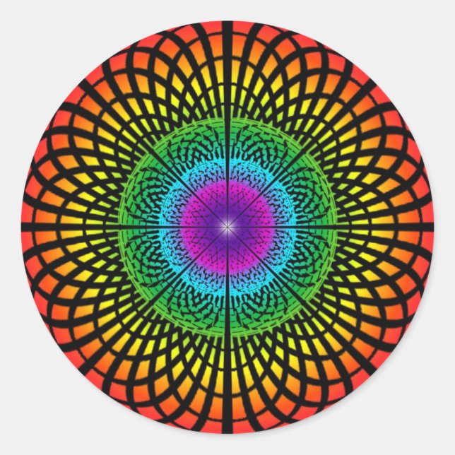 Sticker Rainbow Mandala (Devant)
