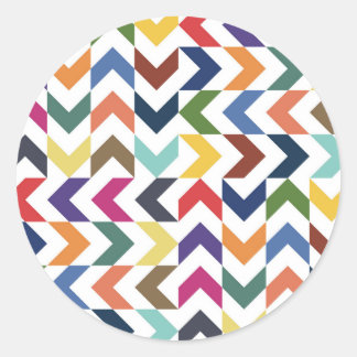 Sticker Rainbow Zig Zag