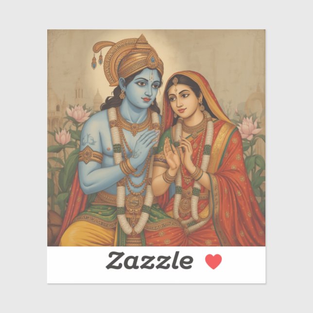 Sticker Ram and Sita  (Feuille)