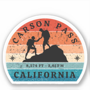 Sticker randonnée carson pass californie essais