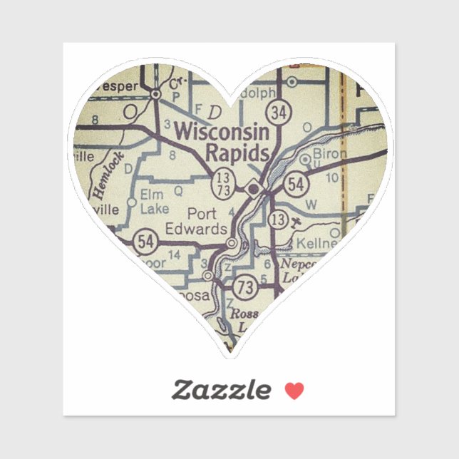 Sticker Rapides du Wisconsin (Feuille)