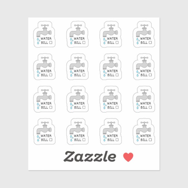 Sticker Rappel de planificateur de budget de facture de se (Feuille)