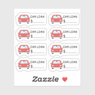 Sticker Rappel de prêt automobile Planificateur Bujo de su