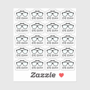 Sticker Rappel de rendez-vous chez l'opticien pour un exam