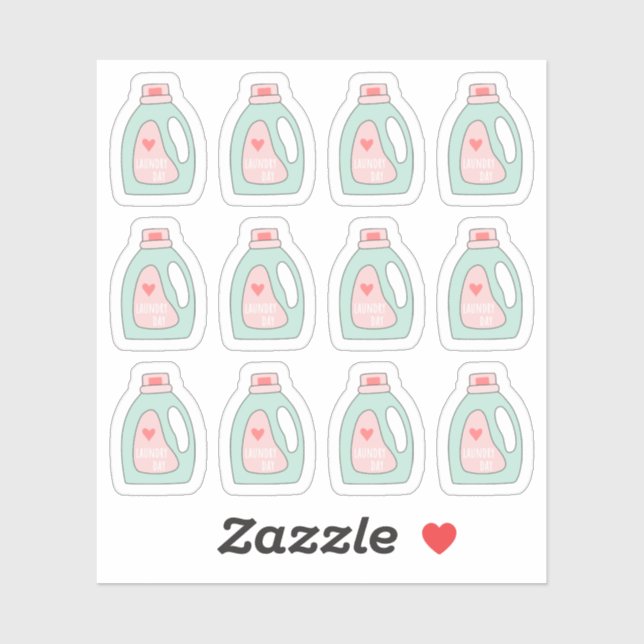 Sticker Rappels de tâches de nettoyage des détergents pour (Feuille)
