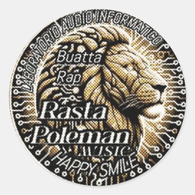 Sticker Rasta Poleman (Vorderseite)