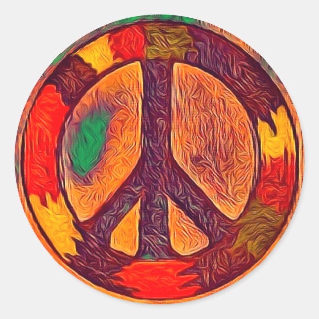 Sticker Rasta Vibe Peace (Devant)