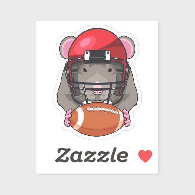 Sticker Rat au football (Feuille)