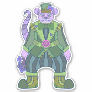 Sticker Rat magicien