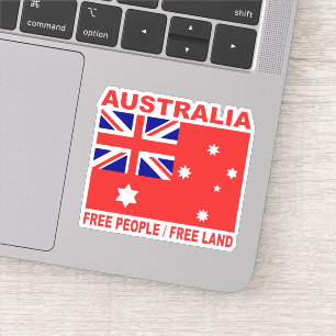 Sticker Ratio 3:2 de 1901 hommes australiens sans drapeau 