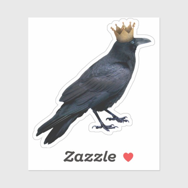 Sticker Raven King (Feuille)