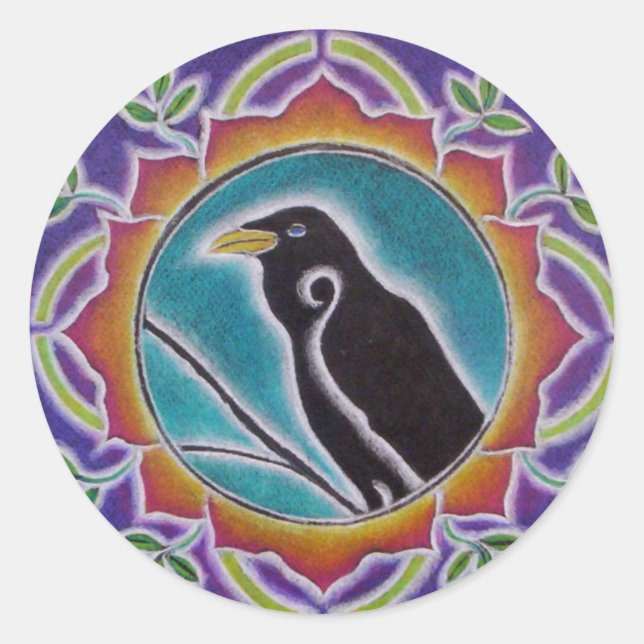 Sticker Raven Mandala (Devant)