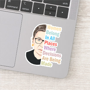 Sticker RBG - Les Femmes Dans Tous Les Endroits Où Les D