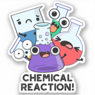 Sticker Réaction chimique amusant jeu de chimie