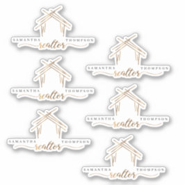 Sticker Realtor de nom personnalisé