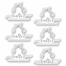 Sticker Realtor de nom personnalisé