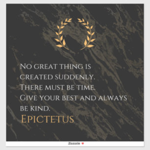 Sticker Recette de grandeur d'Epictetus