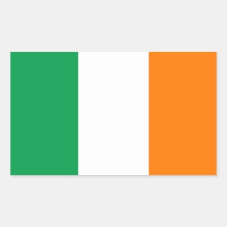 Sticker rectangle du drapeau de l'Irlande