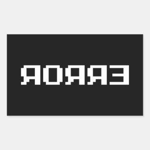 STICKER RECTANGULAIRE Я Я Я Ǝ   ERREUR