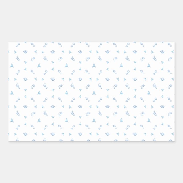 Sticker Rectangulaire 006 espace (Devant)