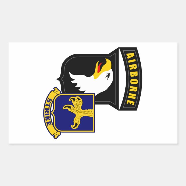 Sticker Rectangulaire 101e 502e infanterie aéroportée (Devant)