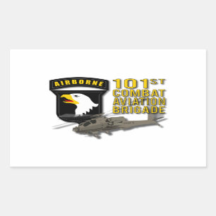 Sticker Rectangulaire 101st CABINE - Apache