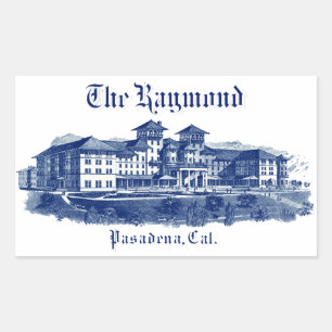 Sticker Rectangulaire 1901 Raymond Hotel Pasadena California