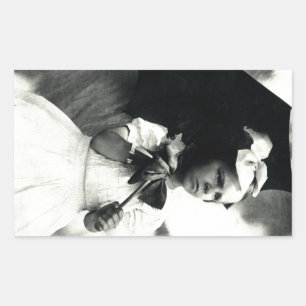Sticker Rectangulaire 1905 Tough Little Girl