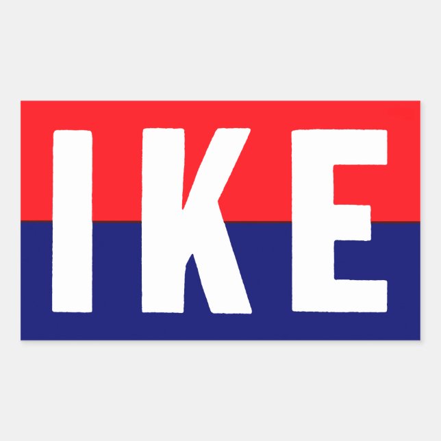 Sticker Rectangulaire 1952 Ike à la présidence (Devant)