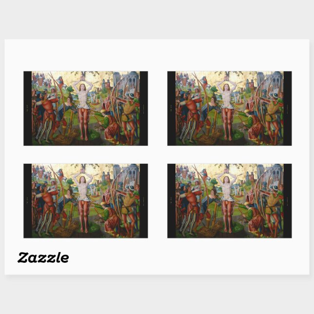 Sticker Rectangulaire 1er Martyre de Saint-Sébastien (M 013) (Feuille)