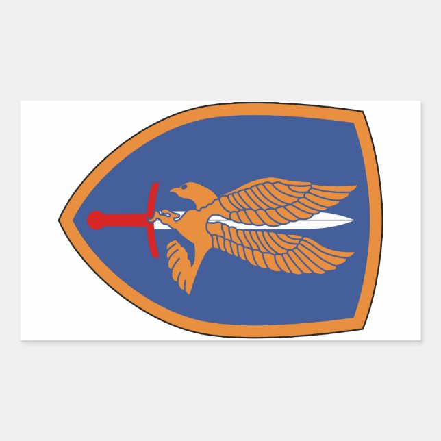 Sticker Rectangulaire 1re brigade d'aviation (Devant)