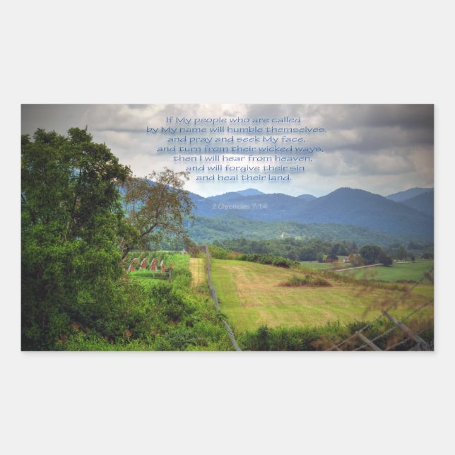 Sticker Rectangulaire 2 Chroniques 7:14 (Devant)