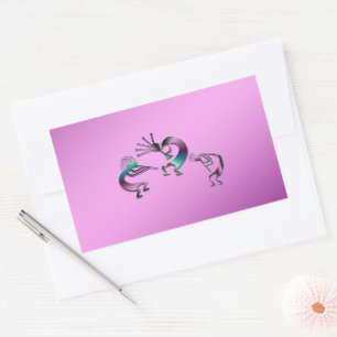 Sticker Rectangulaire 3 Kokopelli 107