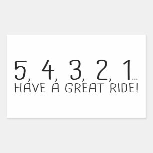 STICKER RECTANGULAIRE 54321