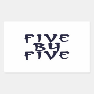 Sticker Rectangulaire 5 x 5