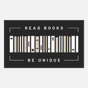 Sticker rectangulaire à code-barres