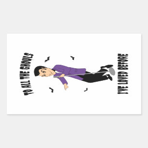 Sticker Rectangulaire À tous les gouls que j'ai aimés avant