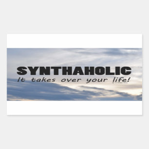 Sticker rectangulaire à vie synthaholique