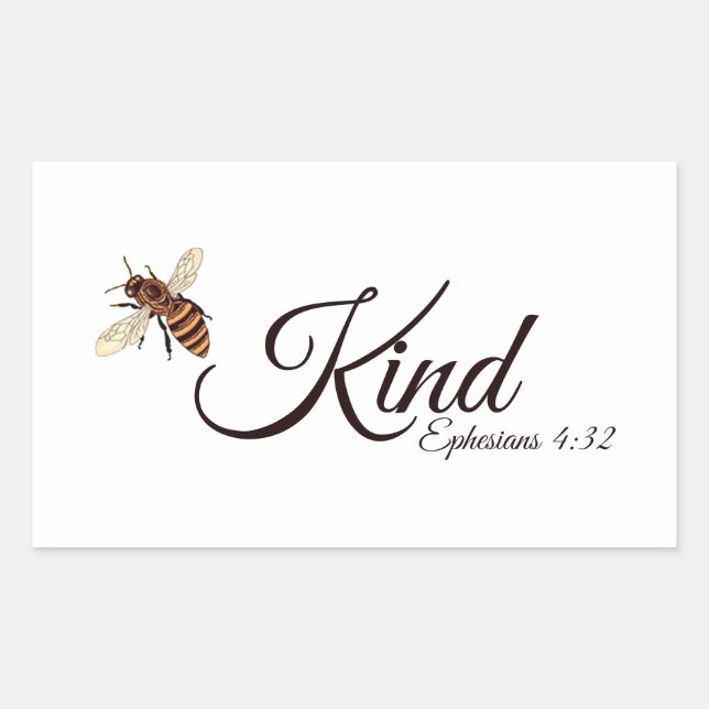Sticker Rectangulaire Abeille (Devant)
