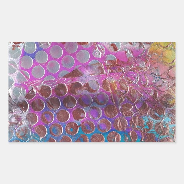 Sticker Rectangulaire Abstrait (Devant)