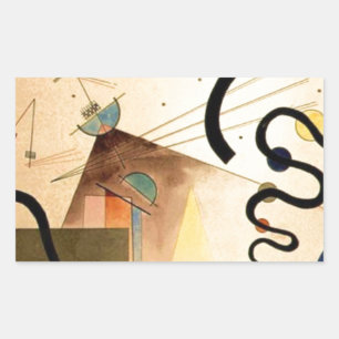 Sticker Rectangulaire Abstrait Kandinsky