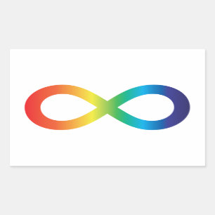 Sticker Rectangulaire Acceptation de la Sensibilisation sur l'autisme de