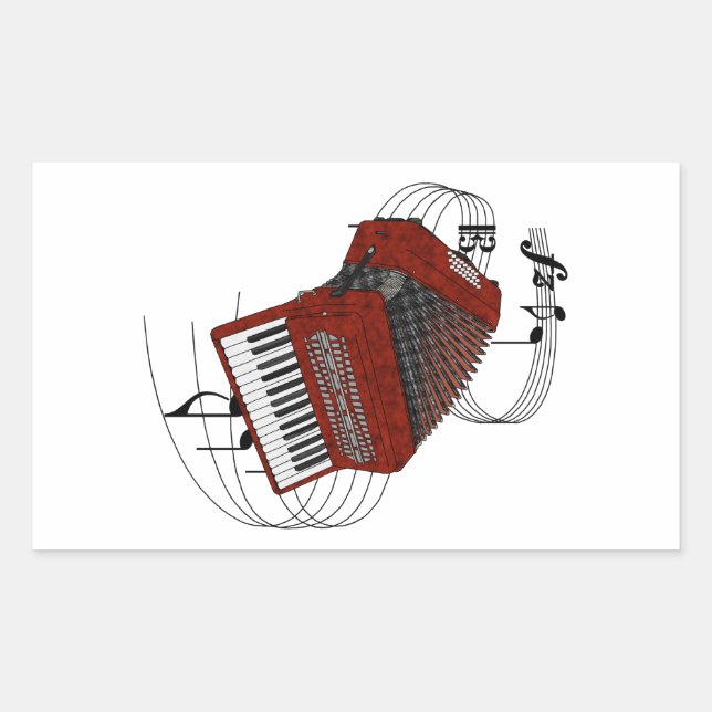 Sticker Rectangulaire Accordéon (Devant)