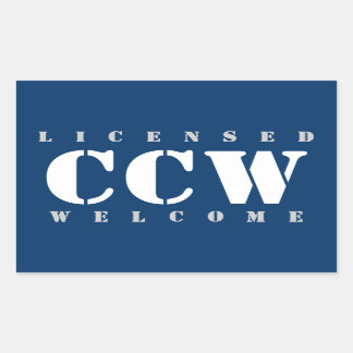 Sticker Rectangulaire Accueil CCW sous licence